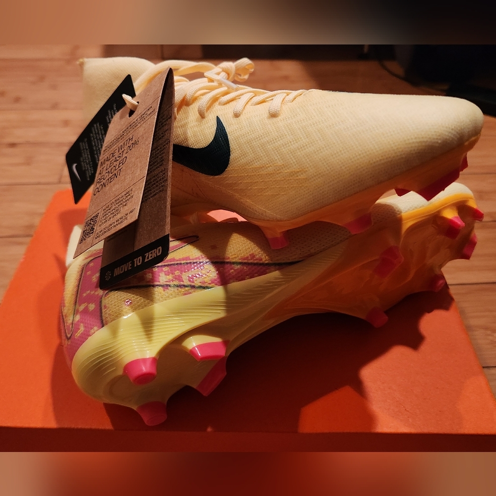 NEW Nike Mercurial Superfly Academy FG/MG Orange/Navy Blue Women's Size 10 Cleat